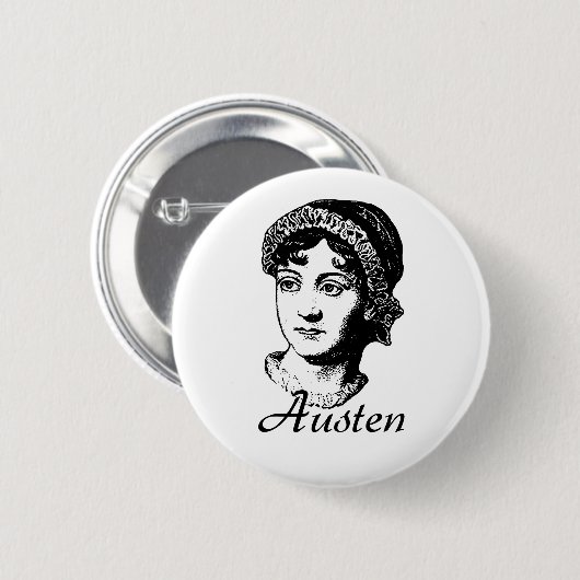 Jane Austen Button (Vorne & Hinten)