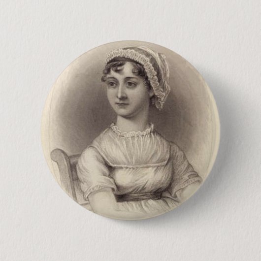 Jane Austen Button (Vorderseite)