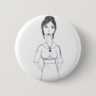 Jane Austen Button