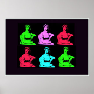 Jane Austen Collage Poster