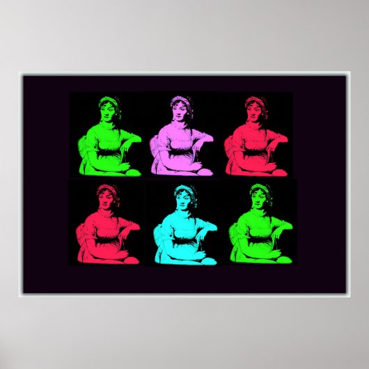 Jane Austen Collage Poster (Vorne)