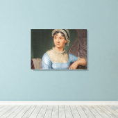 Jane Austen Color Portrait Fine Art Leinwand (Insitu (Holzboden))