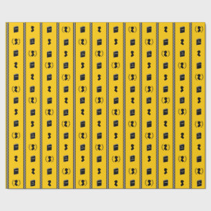 Jane Austen Couture NYC Taxi Stripe Wrapping Paper Geschenkpapier