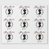 Jane Austen Couture Wrapping Paper Geschenkpapier (Flach)