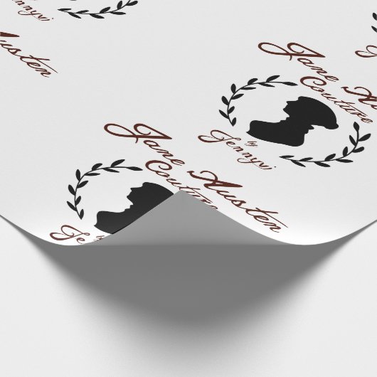 Jane Austen Couture Wrapping Paper Geschenkpapier (Ecke)
