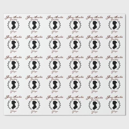 Jane Austen Couture Wrapping Paper Geschenkpapier (Saum)