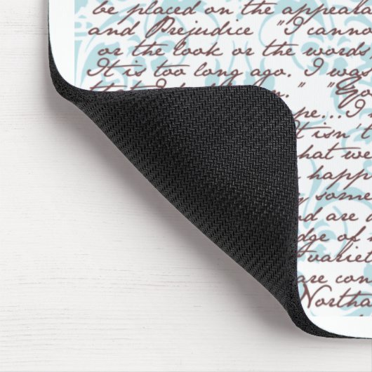 Jane Austen-Damast Mousepad (Ecke)