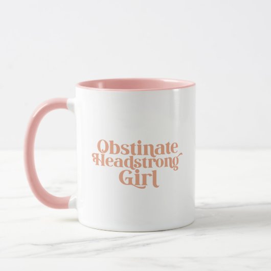 Jane Austen Dickköpfiges Mädchen Tasse (Links)