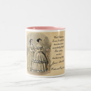 Jane Austen: Eitelkeit Zweifarbige Tasse