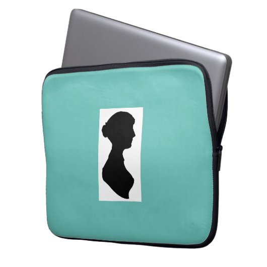 Jane Austen Electronics Bag Laptopschutzhülle (Vorderseite Links)