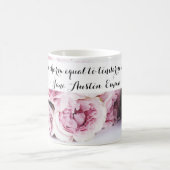 Jane Austen Emma Buchangebot Rosa Rose Floral Kaffeetasse (Mittel)