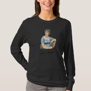 Jane Austen englische Romanschriftstellerin Schrif T-Shirt