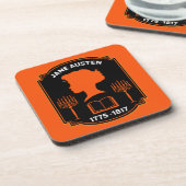 Jane Austen English Novelist Getränkeuntersetzer (Linke Seite)