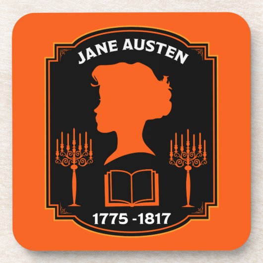 Jane Austen English Novelist Getränkeuntersetzer (Vorderseite)
