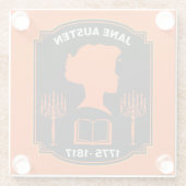 Jane Austen English Novelist Glasuntersetzer (Rückseite)