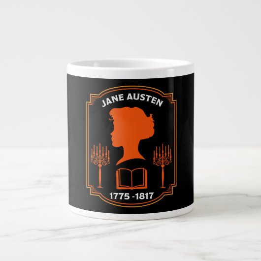 Jane Austen English Novelist Jumbo-Tasse (Vorderseite)