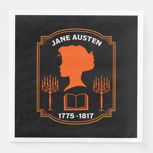 Jane Austen English Novelist Serviette (Vorderseite)