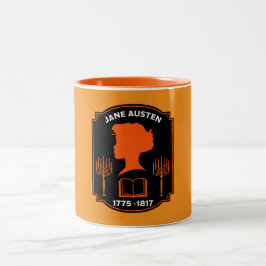 Jane Austen English Novelist Zweifarbige Tasse