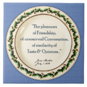 Jane Austen-Fliese Trivet/Teekanne-Stand Fliese (Vorderseite)