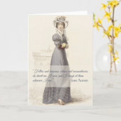 Jane Austen Follies Angebotskarte Karte (Gelbe Blume)