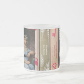 Jane Austen Frosted Glass Coffee Mug Mattglastasse (VorderseiteRechts)