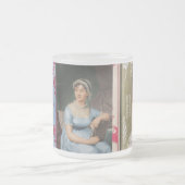 Jane Austen-Frostglas-Kaffeetasse Mattglastasse (Mittel)