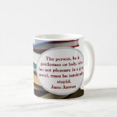 Jane Austen Genuss des Romans Kaffeetasse (VorderseiteRechts)
