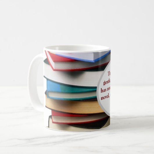 Jane Austen Genuss des Romans Kaffeetasse (Vorderseite Links)