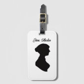 Jane Austen Gepäckanhänger (Vorderseite Vertikal)