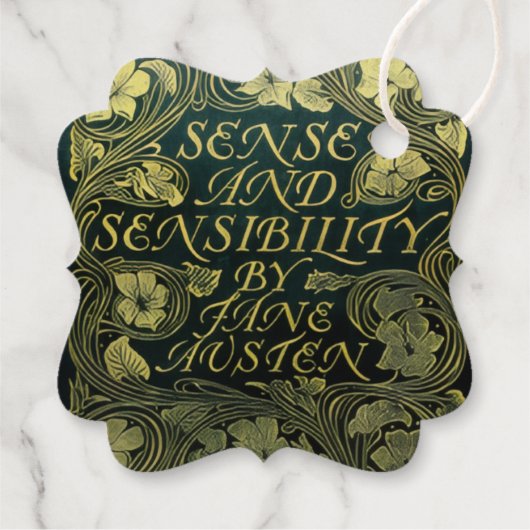 Jane Austen Geschenkanhänger (Rückseite)