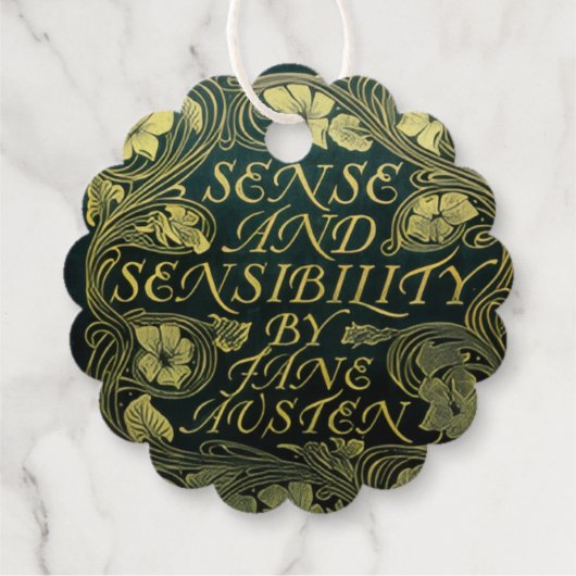 Jane Austen Geschenkanhänger (Rückseite)