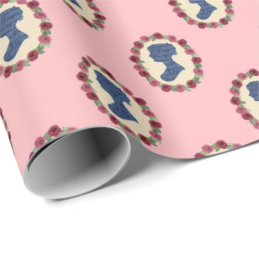 Jane Austen Geschenkpapier (Rolleneckpunkt)