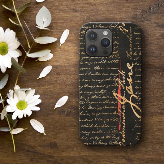Jane Austen Handwriting Case-Mate iPhone Case