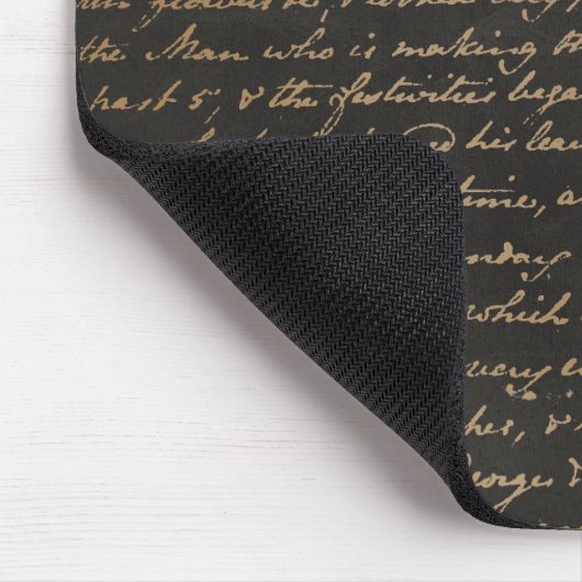 Jane Austen Handwriting Mouse Pad Mousepad (Ecke)