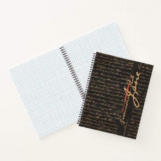 Jane Austen Handwriting Notebook Notizblock (Innenseite)