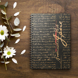 Jane Austen Handwriting Notebook Notizblock