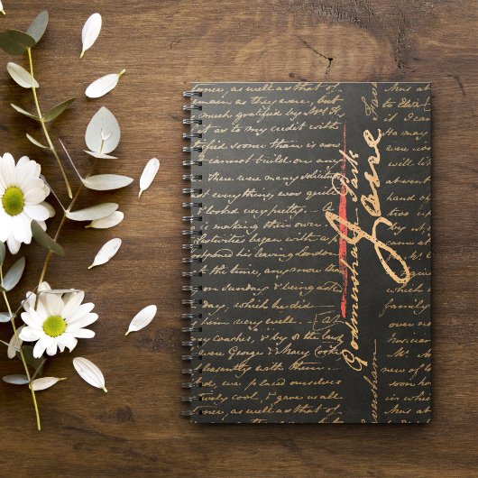 Jane Austen Handwriting Notebook Notizblock