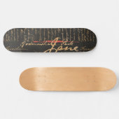Jane Austen Handwriting Skateboard (Horizontal)