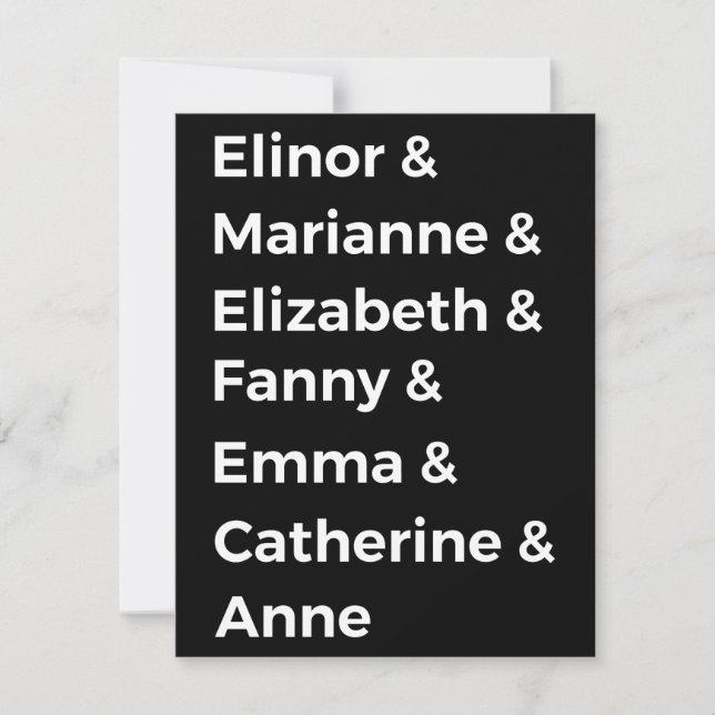 Jane Austen Heroines I (Vorderseite)