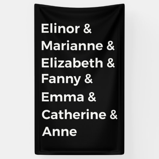 Jane Austen Heroines I Banner (Vertikal)