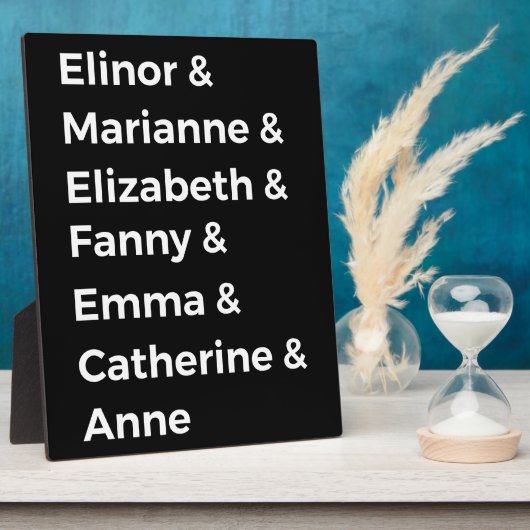 Jane Austen Heroines I Fotoplatte (Seite)