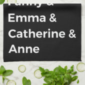 Jane Austen Heroines I Geschirrtuch (Gefaltet)