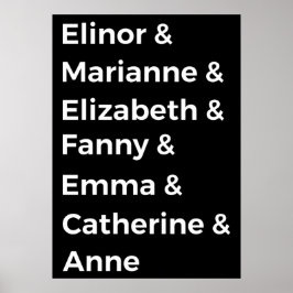 Jane Austen Heroines I Poster