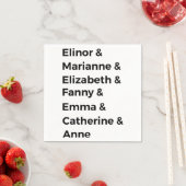 Jane Austen Heroines I Serviette (Beispiel)