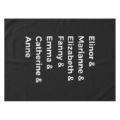 Jane Austen Heroines I Tischdecke (Vorderseite (Horizontal))