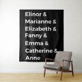 Jane Austen Heroines I Wandteppich (Beispiel)