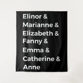 Jane Austen Heroines I Wandteppich