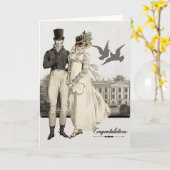 Jane-Austen-Hochzeit Karte (Gelbe Blume)