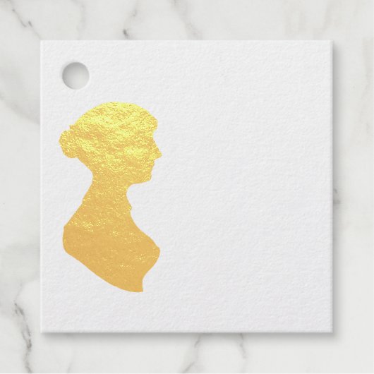 Jane Austen Home Wallpaper Geschenkanhänger (Vorderseite)