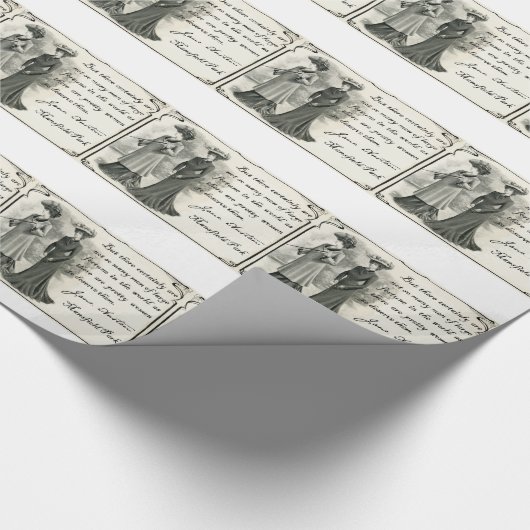 Jane Austen: Hübsche Frauen Geschenkpapier (Ecke)